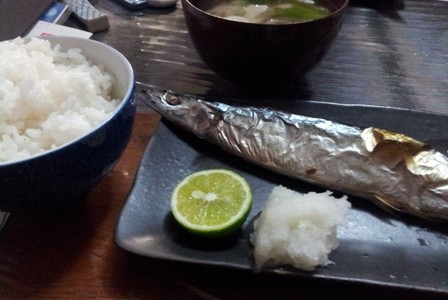 秋の食べ物～秋刀魚に松茸～